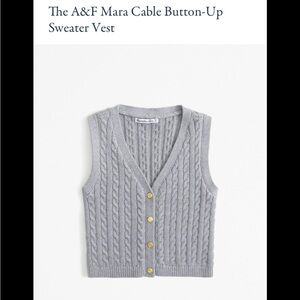NWOT A&F Sweater Vest